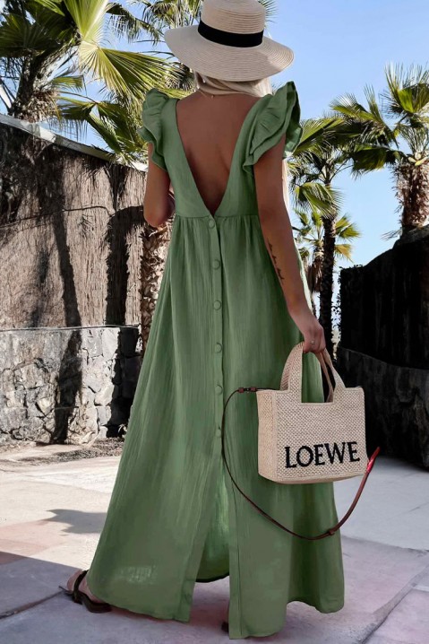 Фустан TIMORZA GREEN, Боја: зелена, IVET.MK - Твојата онлајн продавница