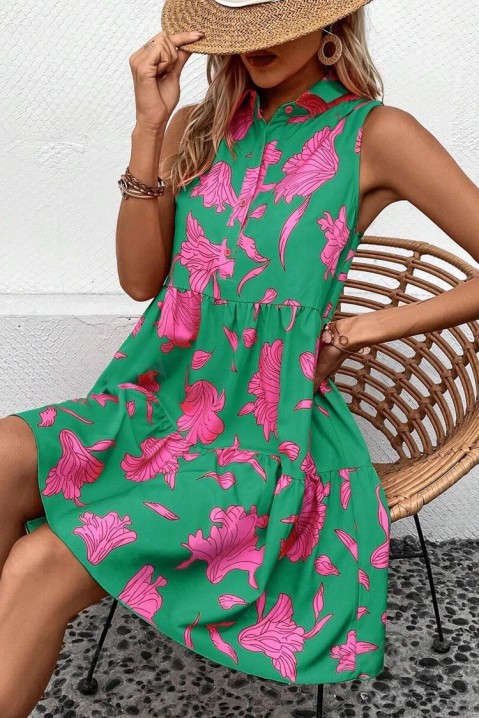 Фустан KLENEHA, Боја: зелена, IVET.MK - Твојата онлајн продавница