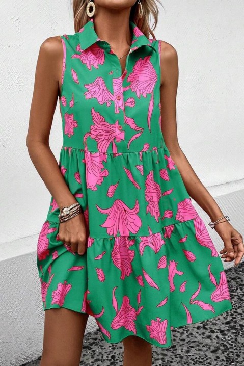 Фустан KLENEHA, Боја: зелена, IVET.MK - Твојата онлајн продавница