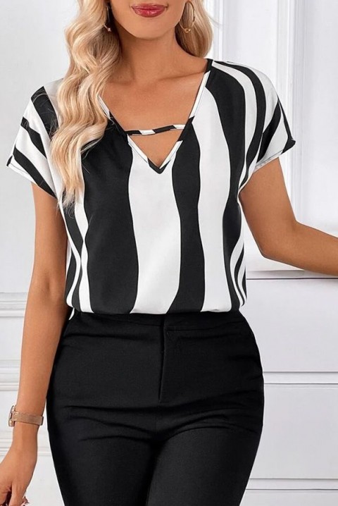 Женска блуза FRENZA, Боја: црна и бела, IVET.MK - Твојата онлајн продавница