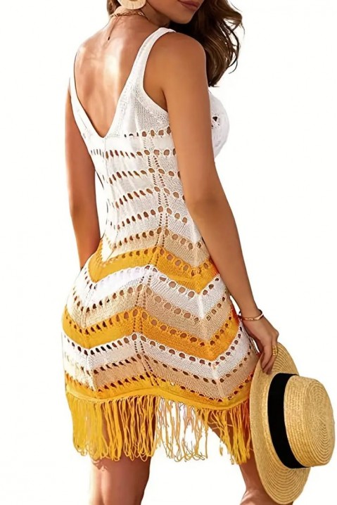 Фустан за плажа FLORZA YELLOW, Боја: жолта, IVET.MK - Твојата онлајн продавница