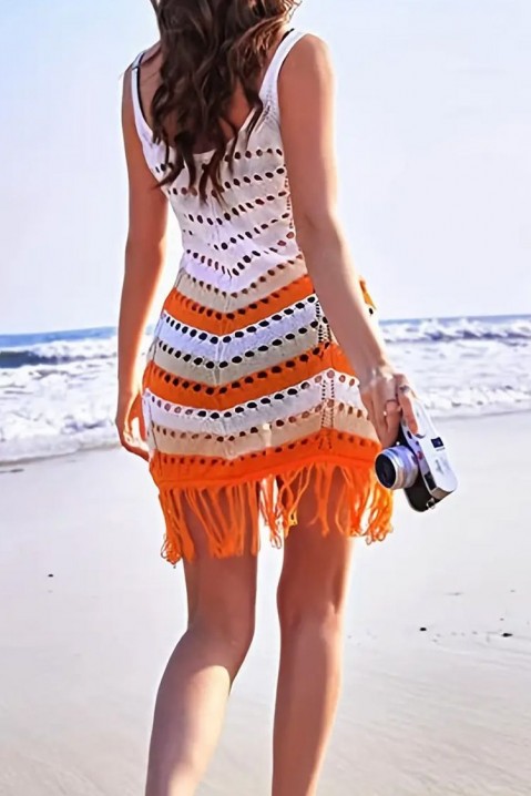 Фустан за плажа FLORZA ORANGE, Боја: портокалова, IVET.MK - Твојата онлајн продавница