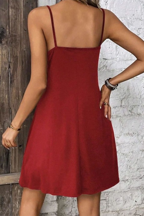 Фустан MONTODA RED, Боја: црвена, IVET.MK - Твојата онлајн продавница