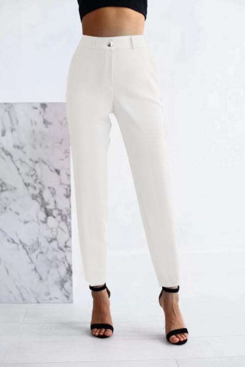 Панталони RENTIDA WHITE, Боја: бела, IVET.MK - Твојата онлајн продавница