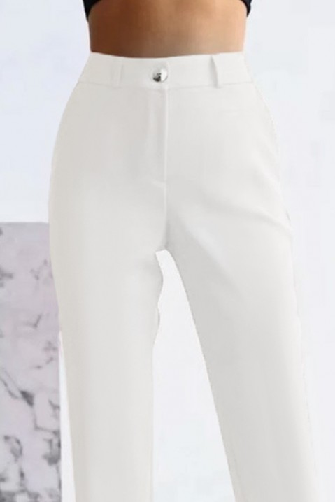 Панталони RENTIDA WHITE, Боја: бела, IVET.MK - Твојата онлајн продавница