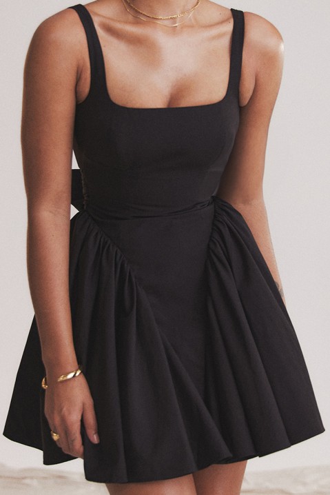 Фустан TOIMELFA BLACK, Боја: црна, IVET.MK - Твојата онлајн продавница