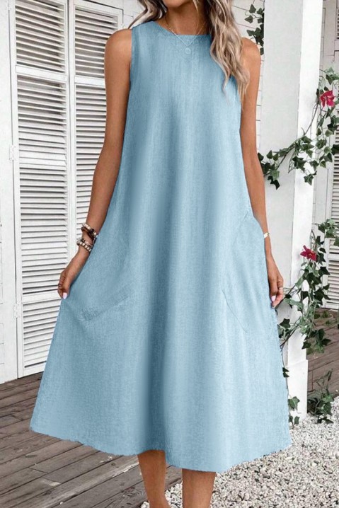 Фустан METRILZA BLUE, Боја: сина, IVET.MK - Твојата онлајн продавница