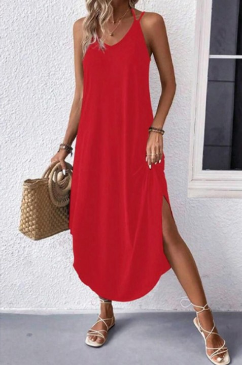 Фустан JOLEMSA RED, Боја: црвена, IVET.MK - Твојата онлајн продавница