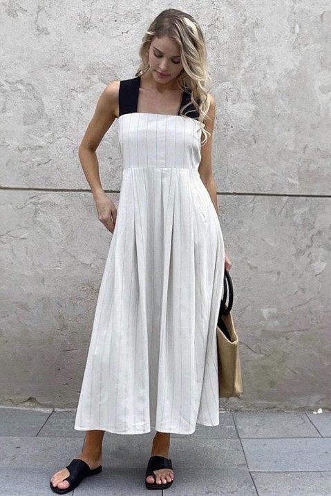 Фустан FOELMERA, Боја: бела, IVET.MK - Твојата онлајн продавница