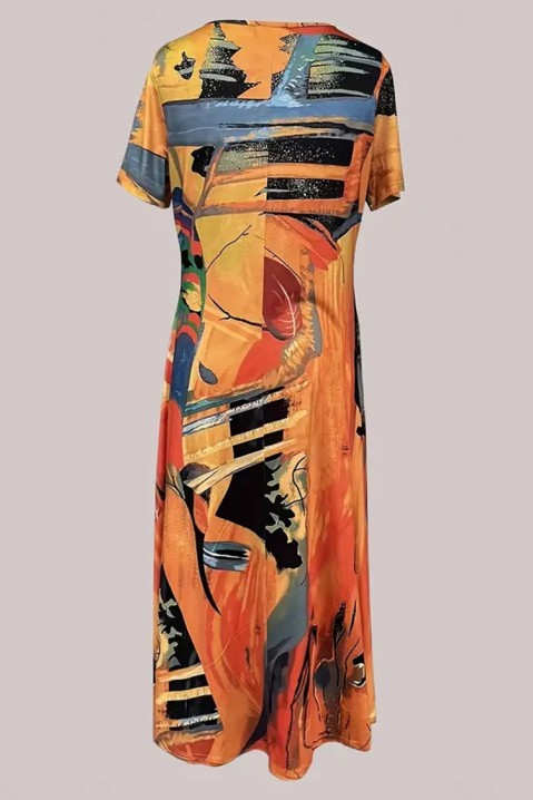 Фустан VIOREFA ORANGE, Боја: портокалова, IVET.MK - Твојата онлајн продавница