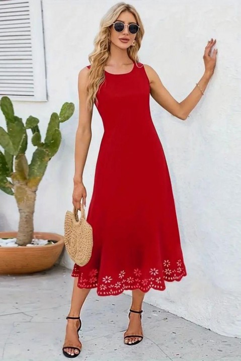 Фустан RELOGANA RED, Боја: црвена, IVET.MK - Твојата онлајн продавница