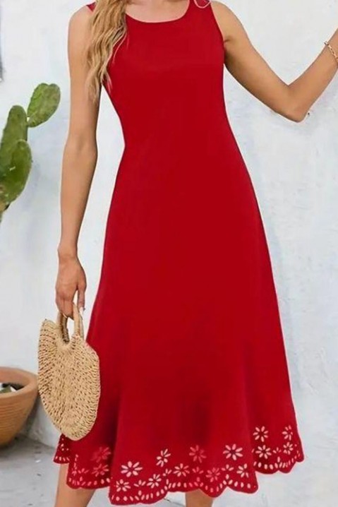 Фустан RELOGANA RED, Боја: црвена, IVET.MK - Твојата онлајн продавница