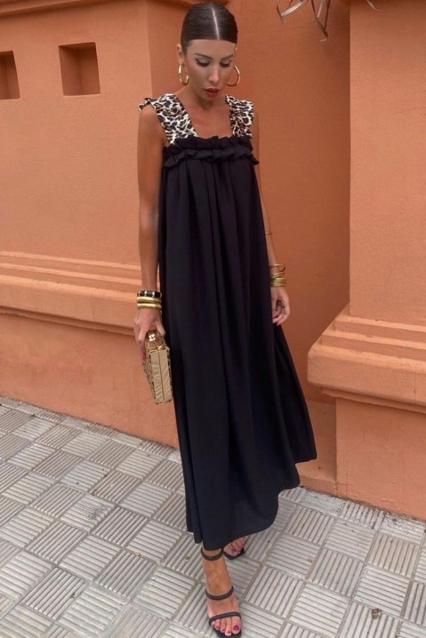 Фустан REOLANA BLACK, Боја: црна, IVET.MK - Твојата онлајн продавница