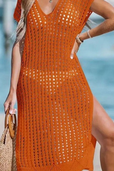 Фустан за плажа ROMZELDA ORANGE, Боја: портокалова, IVET.MK - Твојата онлајн продавница
