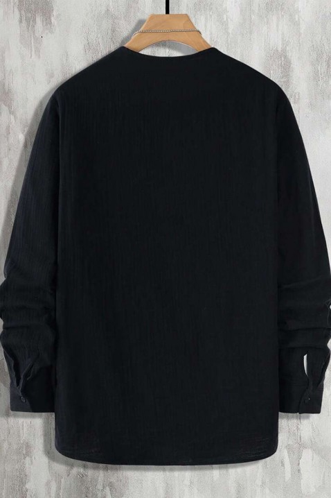 Машка кошула TROMELDO BLACK, Боја: црна, IVET.MK - Твојата онлајн продавница