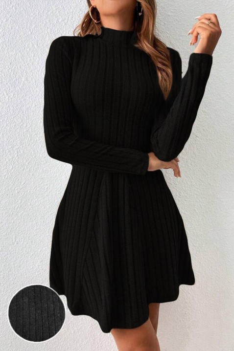 Фустан SIMONEFA BLACK, Боја: црна, IVET.MK - Твојата онлајн продавница