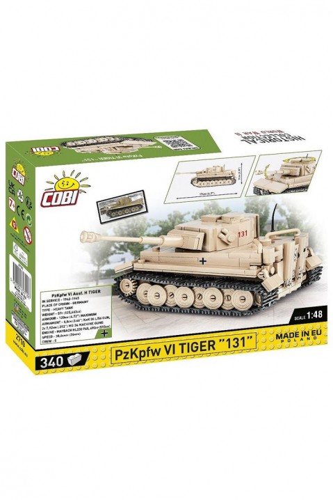 Конструктор Cobi тенк PzKpfw VI Tiger 131 - 340 деловиIVET.MK - Твојата онлајн продавница