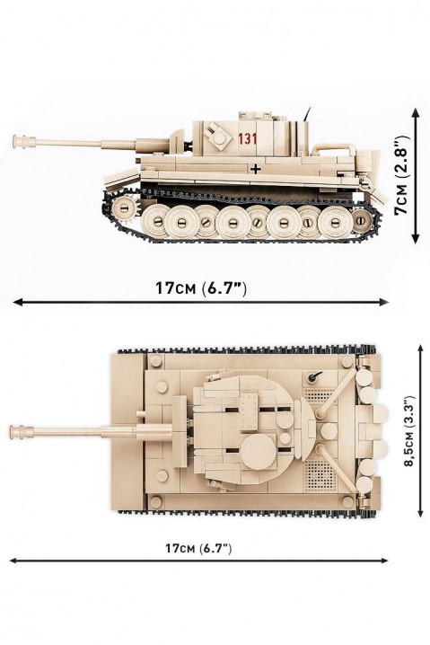 Конструктор Cobi тенк PzKpfw VI Tiger 131 - 340 деловиIVET.MK - Твојата онлајн продавница