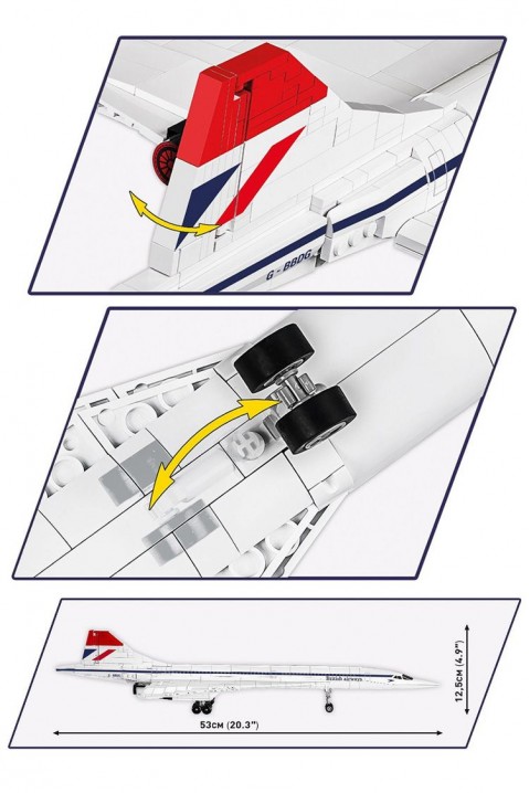 Конструктор Cobi авион Конкорд G-BBDG - 455 деловиIVET.MK - Твојата онлајн продавница