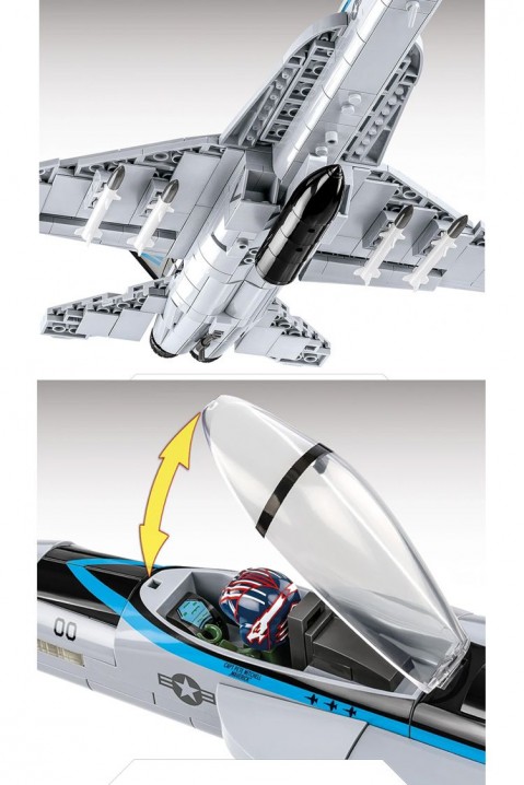 Конструктор COBI авион TOP GUN Maverick F/A-18E Super HornetIVET.MK - Твојата онлајн продавница