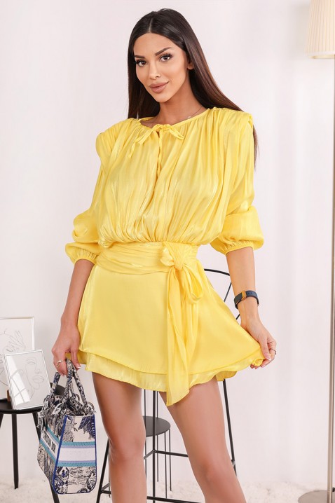 Фустан ERELOTA YELLOW, Боја: жолта, IVET.MK - Твојата онлајн продавница