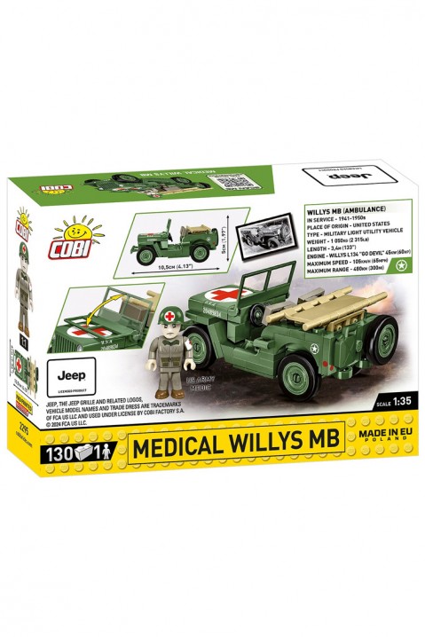 Конструктор Cobi Jeep Medical Willys - делови 130IVET.MK - Твојата онлајн продавница