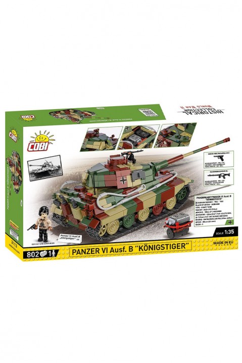 Конструктор Cobi тенк Tiger II - 802 парчињаIVET.MK - Твојата онлајн продавница