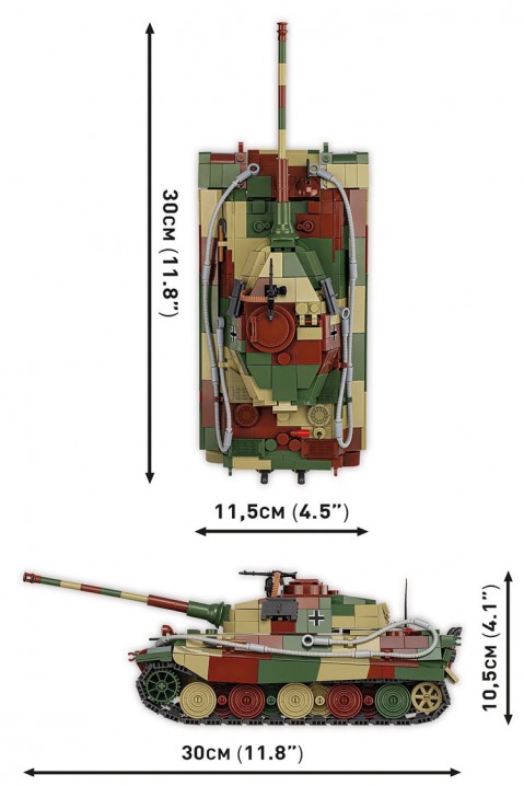 Конструктор Cobi тенк Tiger II - 802 парчињаIVET.MK - Твојата онлајн продавница