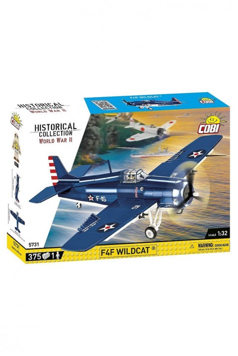 Конструктор Cobi авион Grumman F4F Wildcat - 375 парчињаIVET.MK - Твојата онлајн продавница