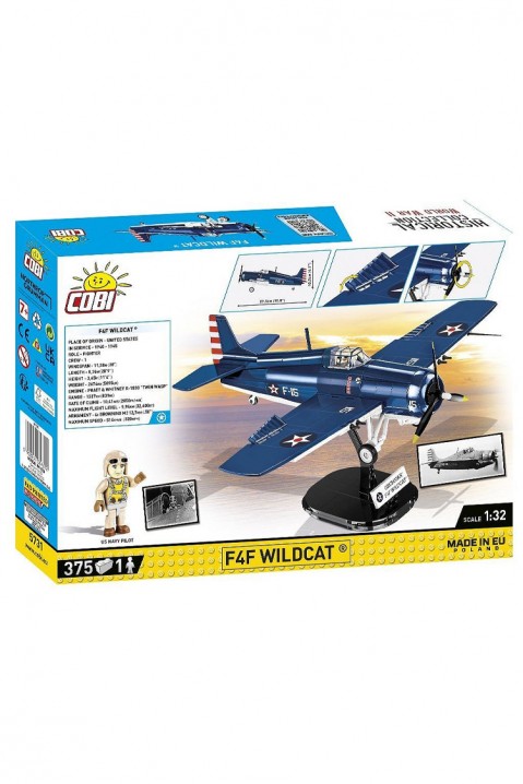 Конструктор Cobi авион Grumman F4F Wildcat - 375 парчињаIVET.MK - Твојата онлајн продавница