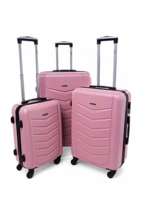 Комплет од 3 куфери MORTIGO PINK, Боја: розова, IVET.MK - Твојата онлајн продавница
