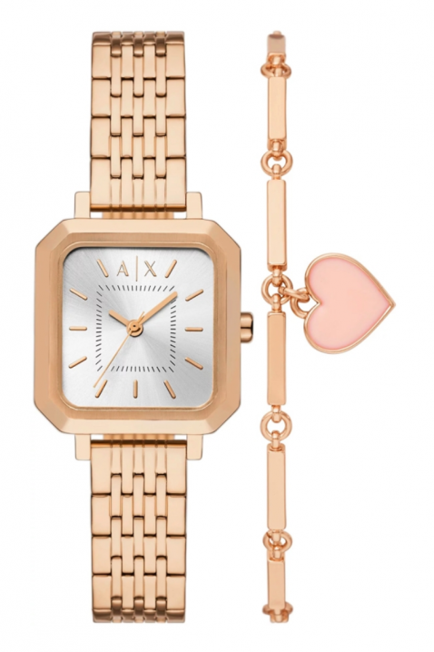 Женски часовник Armani Exchange AX7164SET, Боја: розово злато, IVET.MK - Твојата онлајн продавница