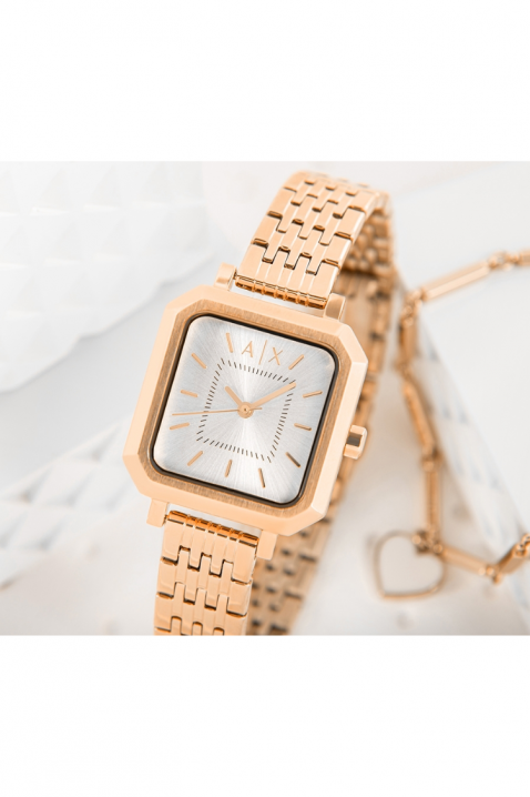 Женски часовник Armani Exchange AX7164SET, Боја: розово злато, IVET.MK - Твојата онлајн продавница