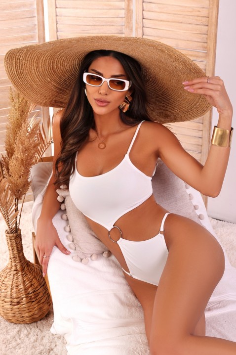 Едноделен костим за капење RIKOSA WHITE, Боја: бела, IVET.MK - Твојата онлајн продавница