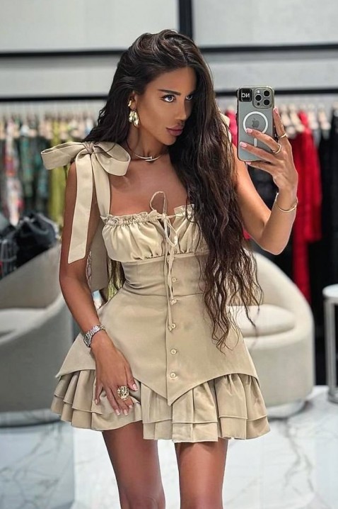 Фустан AZALINZA BEIGE, Боја: беж, IVET.MK - Твојата онлајн продавница