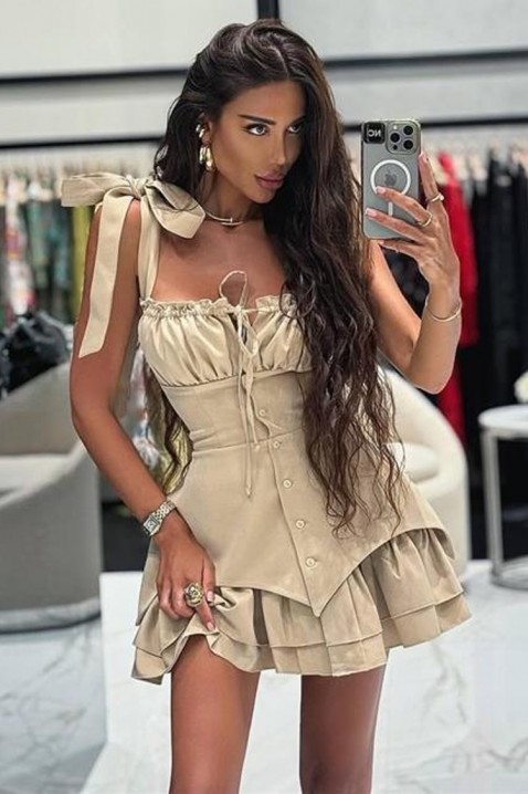 Фустан AZALINZA BEIGE, Боја: беж, IVET.MK - Твојата онлајн продавница