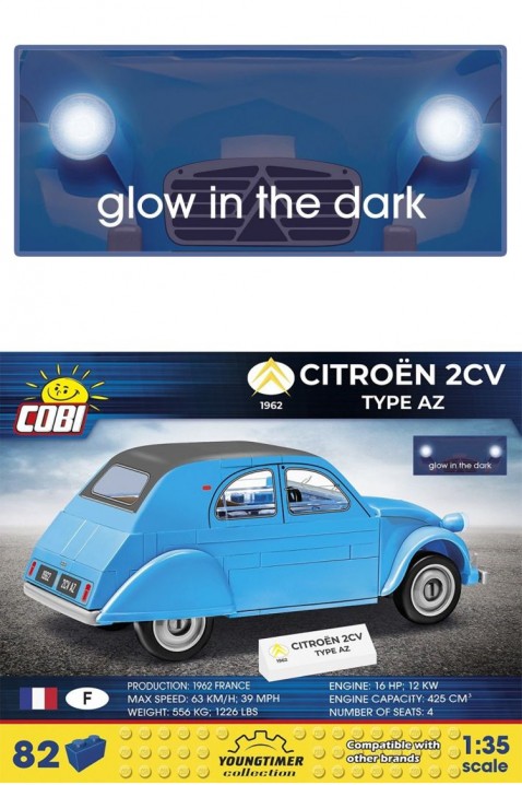 Конструктор Cobi автомобил Citroen 2CV- 82 парчињаIVET.MK - Твојата онлајн продавница