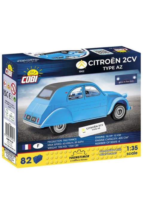 Конструктор Cobi автомобил Citroen 2CV- 82 парчињаIVET.MK - Твојата онлајн продавница