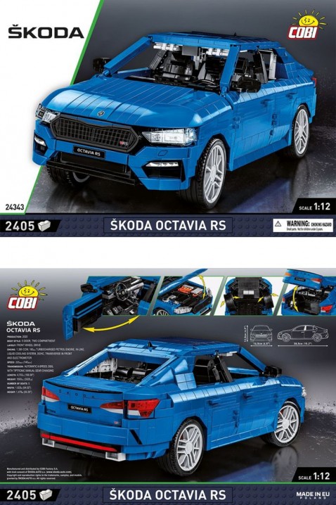 Конструктор Cobi автомобил Skoda Octavia - 2405 парчињаIVET.MK - Твојата онлајн продавница