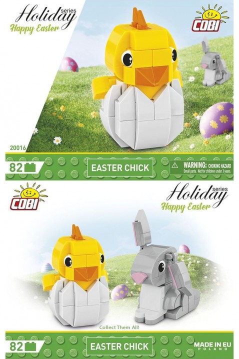 Конструктор Cobi играчка Easter Chick - 82 парчињаIVET.MK - Твојата онлајн продавница