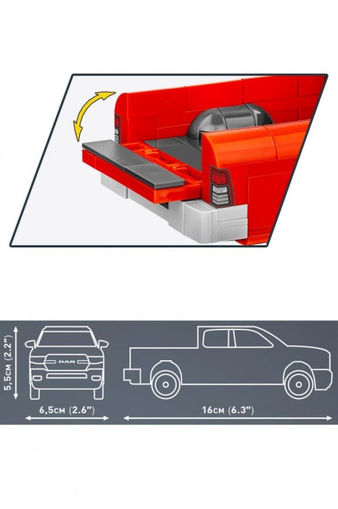 Конструктор Cobi пикап RAM 1500 - 183 парчињаIVET.MK - Твојата онлајн продавница