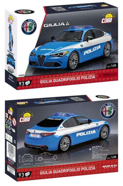 Конструктор Cobi автомобил Alfa Romeo Giulia Quadrifoglio - 93 парчињаIVET.MK - Твојата онлајн продавница