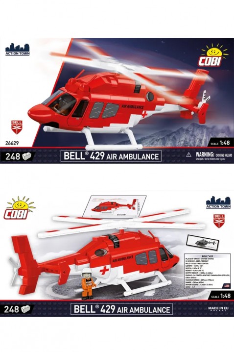 Конструктор Cobi хеликоптер Bell 429 Air Ambulance - 248 парчињаIVET.MK - Твојата онлајн продавница