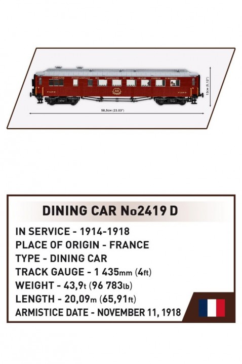 Конструктор Cobi Compiegne Wagon - делови 1927IVET.MK - Твојата онлајн продавница