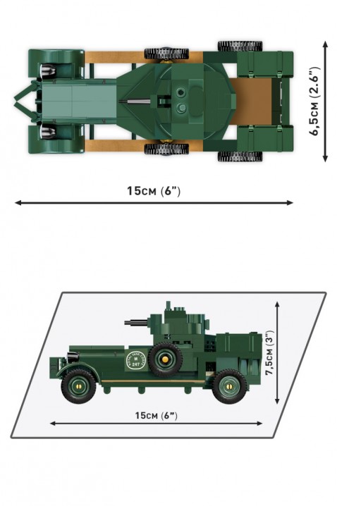 Конструктор Cobi автомобил Rolls Royce Armored Car - делови 267IVET.MK - Твојата онлајн продавница