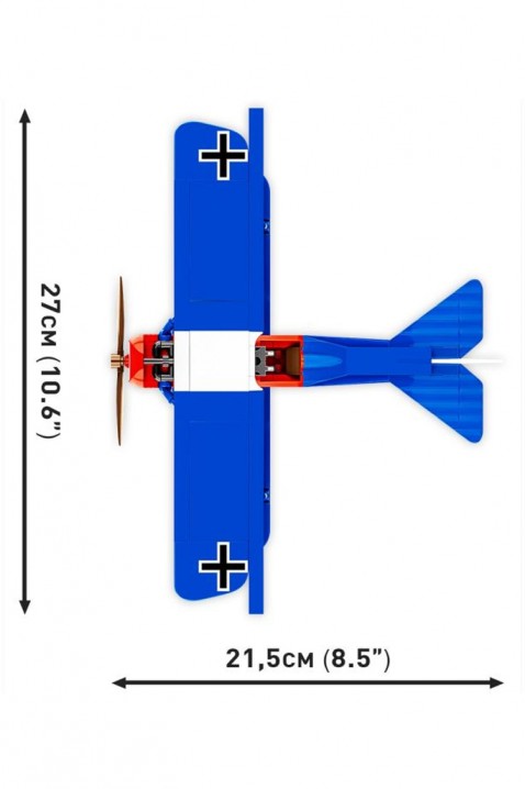 Конструктор Cobi авион Fokker D. VII - делови 256IVET.MK - Твојата онлајн продавница