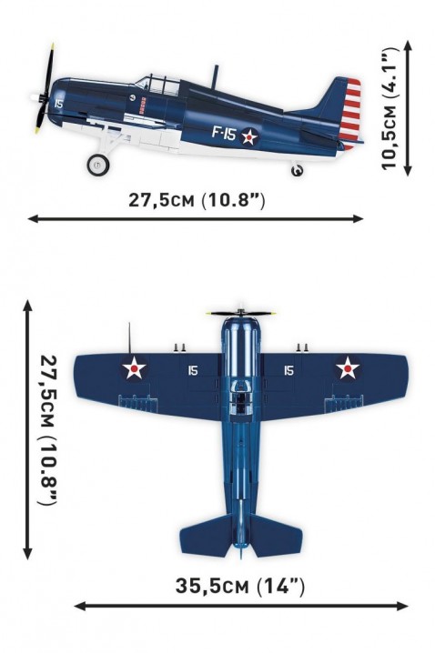 Конструктор Cobi авион F4F Wildcat - делови 375IVET.MK - Твојата онлајн продавница