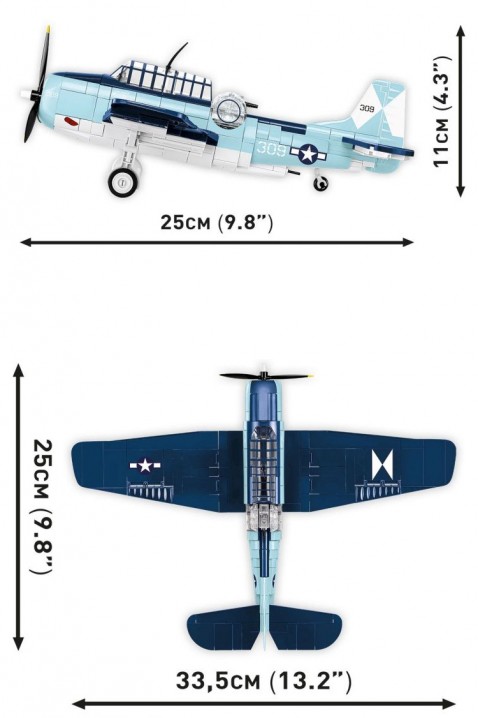 Конструктор Cobi авион Grumman TBF Avenger - делови 392IVET.MK - Твојата онлајн продавница