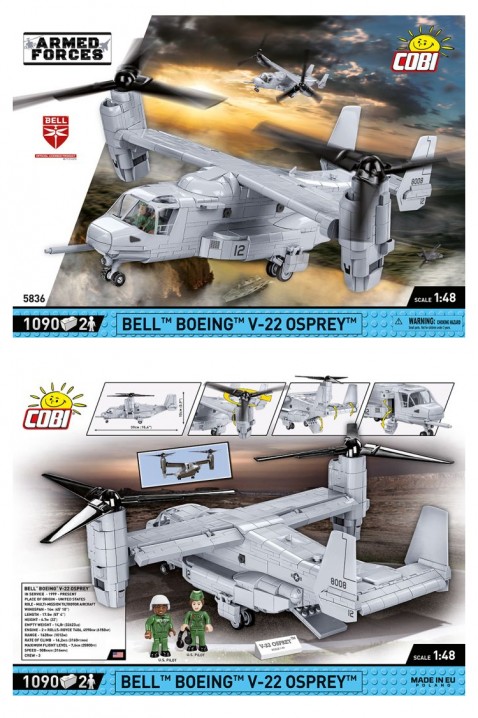 Конструктор Cobi авион Bell Boeing V-22 Osprey - парчиња 1090IVET.MK - Твојата онлајн продавница