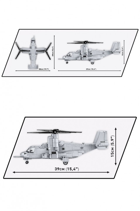 Конструктор Cobi авион Bell Boeing V-22 Osprey - парчиња 1090IVET.MK - Твојата онлајн продавница
